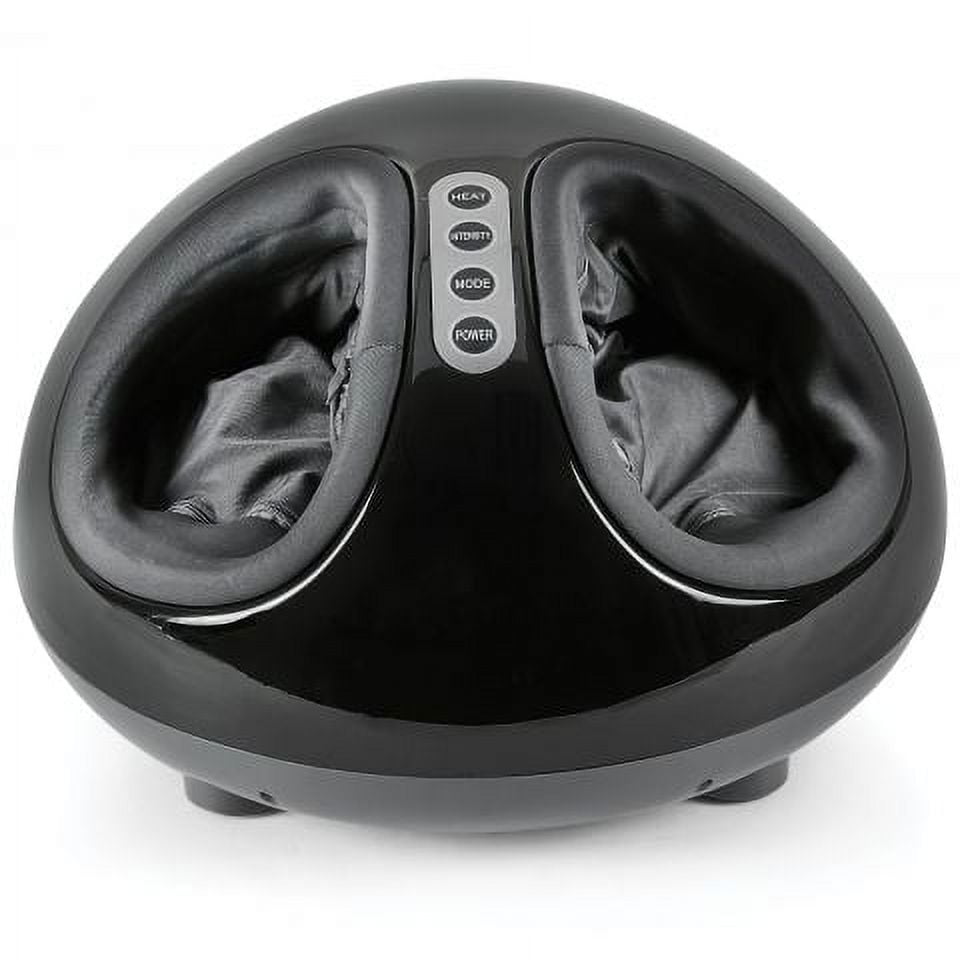 Foot Massager Machine For Foot Circulation Adjustable Intensities with Heat, Deep Kneading, Rolling and Air Compression 15034BK