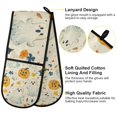 thumbnail image 2 of Yayeee Double Oven Mitt Kitchen Heat Resistant Baking 35" x7" Quilted Glove, Halloween Cute Ghosts, 2 of 6