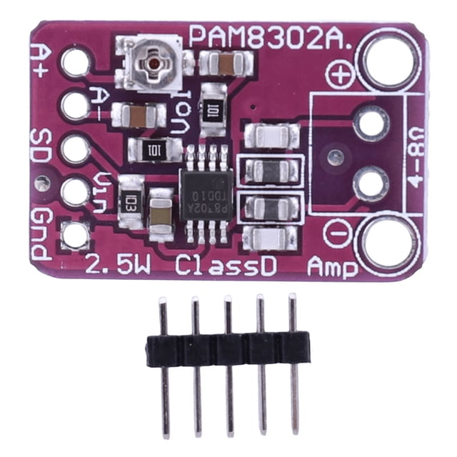 Módulo amplificador PAM8302 2.5W Clase D Amplificador de audio con placa de audio solo de un solo canal
