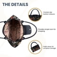 thumbnail image 4 of Bolsa plegable con diseño de peonía floral y reutilizable, 4 of 5