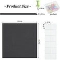 thumbnail image 2 of 12 Pack Bulletin Board Topboutique Square Felt Wall Tiles Cork Board Large Corkboards Safe Removable Adhesive Tabs Corkboard Alternative for Wall with Pushpins for Home Office,12" x 12"-Black, 2 of 8