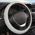 thumbnail image 5 of Haiem Beautiful wild flower forest Print Steering Wheel Cover 15 Inches for Women Men, Neoprene Anti-Slip Cute Car Steering Wheel Grip Wrap Car Accessories Protective Case Cover for Vehicle Truck SUV, 5 of 6