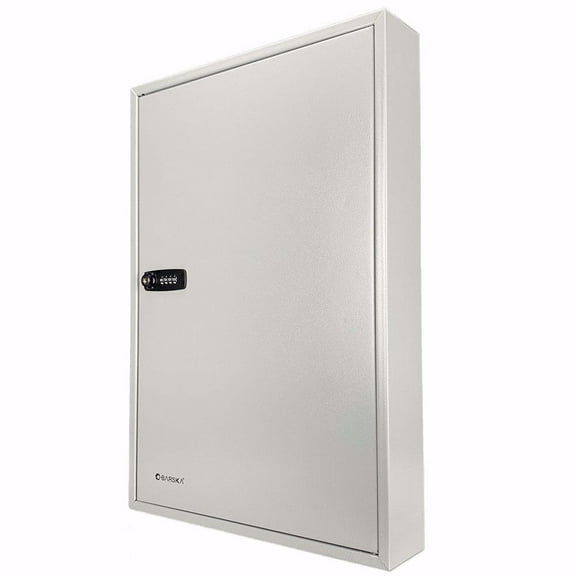 Barska CB13602 160 Keys Durable Lock Box w/ Combination Lock White Tag, Grey