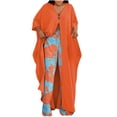 thumbnail image 1 of Hauts à Manches Longues pour Femmes Hauts Décontractés Imprimés Col en V Manches Longues Ensemble de Shorts Grande Taille Hauts pour Femmes Manches Longues, 1 of 6