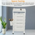 thumbnail image 4 of Rolling Office Paper Organizer, 6 Tier Mobile Bookshelf Rolling Book Rack For Office, Dorm, Classroom, 4 of 8