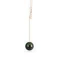thumbnail image 2 of ANGARA Tahitian Cultured Pearl Lariat-Style Heart Necklace in 14K Rose Gold for Women | June Birthstone, Birthday, Anniversary, Jewelry Gift for Women | Pearl Necklace, 2 of 5