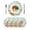 Green, variant on 13 Inch Round Placemats Set of 4, Easter Bunny Non Slip Heat Insulation PP Table Mats, Spring Rabbits Carrots Turquoise Stripes Washable Place Mats for Kitchen Dining Party Table Decor