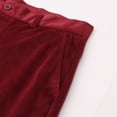 thumbnail image 7 of Men's Casual Velvet Dress Pants Straight Leg Comfortable Business Daily Holiday Modern Fashion Trousers with Front Pocket Mens Beach Pants Trousers Vacation Cargo Pants, 7 of 7