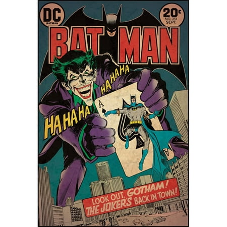 RoomMates RMK1636SLG Comic Book Cover - Batman/Joker Issue Peel & Stick Comic Book Cover