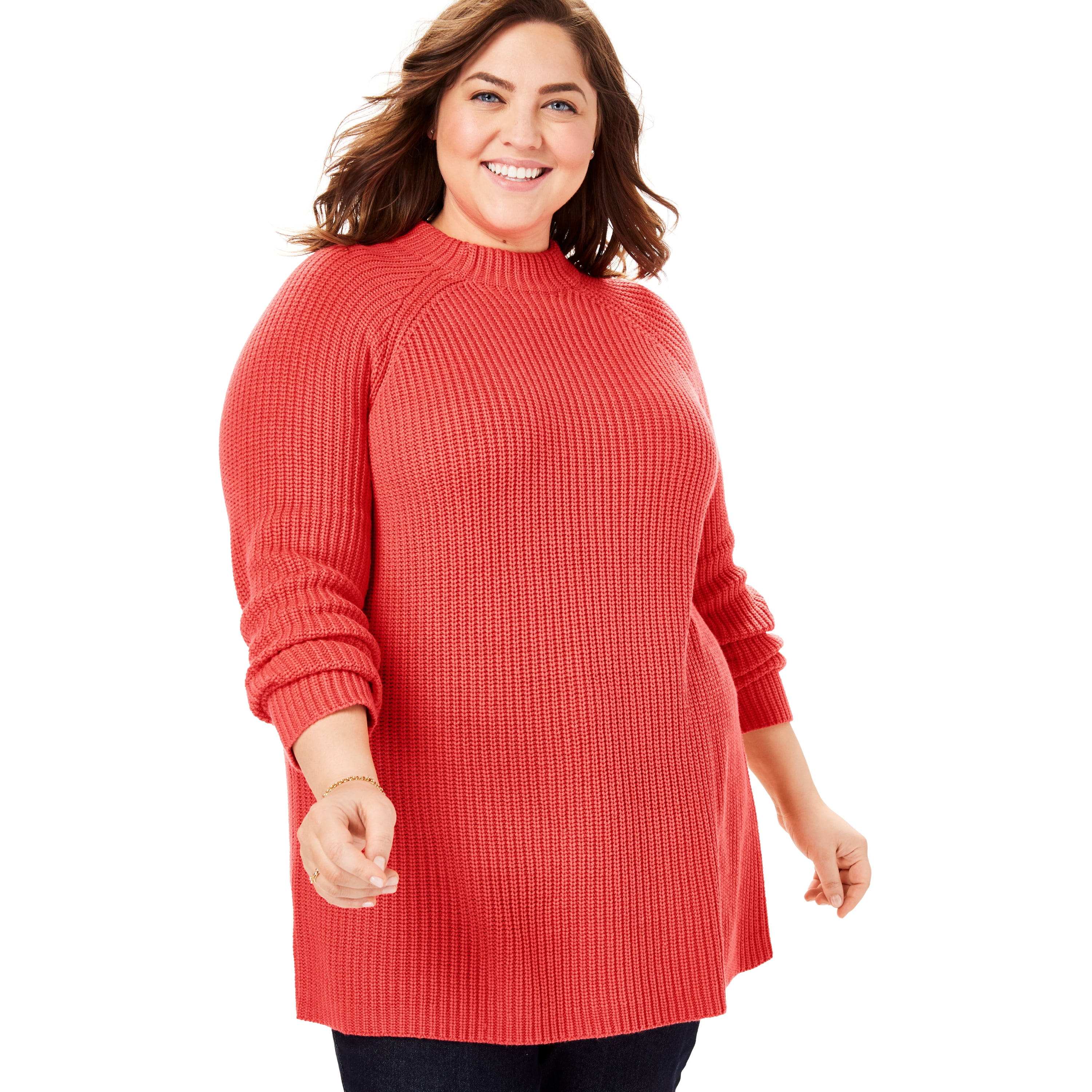 walmart women's plus sweaters