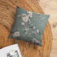 thumbnail image 6 of Pillow Cases Blue Green Taupe Floral And Bird-7 Throw Pillow Cover Floral Bird Watercolor Design Cooling Pillowcase 16"x16" Gifts for Home Decor, 6 of 7