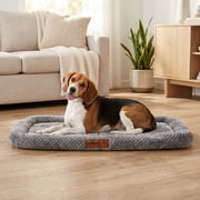 Vibrant Life Small/Medium Soft Cozy Crate Mat, Gray, 24 x 18