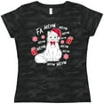 thumbnail image 3 of Inktastic Cat Christmas Music with Santa Hat Women's T-Shirt, 3 of 5
