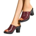 thumbnail image 3 of adviicd Work Pumps for Women Flip-Flop Pumps Summer Women Mouth Fashion Fish Tire Slides Pumps Women, 3 of 5