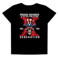 thumbnail image 5 of Proud Member Of Gen X Women's Loose Fit Graphic T-Shirt – Casual Short Sleeve, 5 of 6