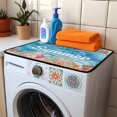 thumbnail image 3 of ZIATUBLES Washer and Dryer Top Protcetor Mat Water Resistant Washing Machine Top Dust Cover Pad for Laundry Room Kitchen Home Decor Accessories, 24 x 19.7 Inch, Happy Summer Coral, 3 of 7