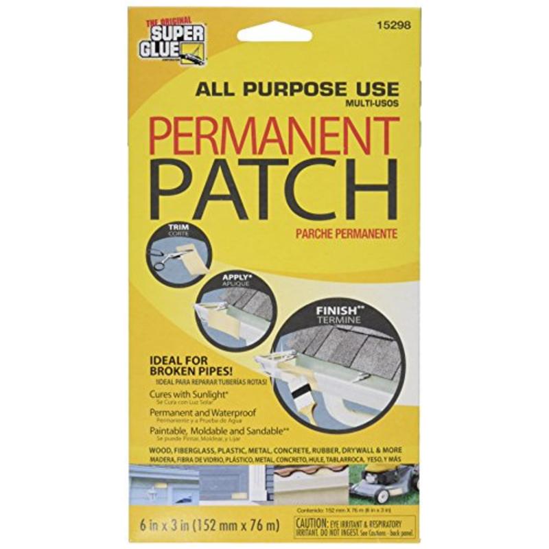 Superglue Permanent Reinforced Polyester Fiberglass Patch Super Glue