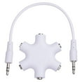 thumbnail image 1 of axGear 3.5mm 6 Ports Multi Headset Splitter Adapter 1 to 5 Way Stereo Audio Hub, 1 of 6
