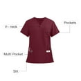thumbnail image 4 of BEFOKA Men's V-Neck Top Traditional Fits with 4 Pockets Medicals Nurse Shirt Soft Casual Uniform 2025 Scrub Tops for Men, 4 of 9