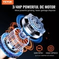 thumbnail image 2 of VEVOR Garbage Disposal 3/4 HP Continuous Food Waste Disposer 3250RPM EZ Connect Corded, 2 of 9