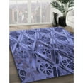 thumbnail image 2 of Ahgly Company Indoor Rectangle Patterned Sky Blue Dress Blue Area Rugs, 8' x 12', 2 of 6