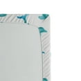 thumbnail image 2 of Ambesonne Aqua Fitted Sheet, Jumping Dolphin Mammals, Twin XL Size, Aqua White, 2 of 2