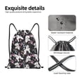 thumbnail image 4 of Xecao Cute Poodle Dog Pattern Sports Drawstring Backpack - String Swim Gym Bag with Wet Proof Pocket for Women&Men-Medium, 4 of 6