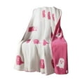 thumbnail image 2 of Uutvmp Halloween Pink Ghost Blanket, Flannel Cover Blanket, ExtendedSuper Soft Halloween Ghost Blanket for Bedroom Bed Living Room Sofa Couch, 2 of 9