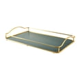 thumbnail image 1 of Bandeja de tocador con espejo, organizador de perfumes, bandeja de almacenamiento, plato para velas, regalo de boda Verde grande, 1 of 8