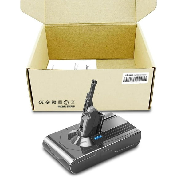 21.6V 6.5Ah 140Wh V8 Battery Replacement for Dyson V8 Battery 21.6V 2800mAh 65Wh 967834-05 967834-08 V8 Battery Absolute Animal Fluffy Motorhead Carbon Fiber Cordless Handheld Vacuum V8 Battery