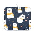 thumbnail image 2 of Cute Alpaca Pattern Drying Dish Mat Quick Drying Absorbent Soft Durable for Kitchen 18" x 24", 2 of 10
