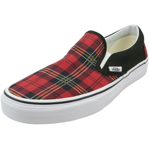vans patent plaid