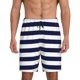 thumbnail image 1 of Fotbe Navy Blue And White Stripes Pantalones Cortos de Pijama para Hombre, Ropa de Dormir, Pantalones de Pijama Cortos para Hombre-XX-Large, 1 of 6
