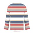 thumbnail image 5 of hxobax Striped Long Sleeve Shirts Womens Fall Fashion Tops Collar Button Blouse Cute Tunic Tee Shirt, 5 of 5