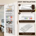 thumbnail image 6 of Door Hanging Storage Organizer,with 3 Bins 1 Movable Baby Diaper Caddy,1 Large capacity diaper stacking storage Organizer,10 Side Pockets ,Bedroom Door Storage for Nursery Baby Essentials, 6 of 11