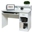 OneSpace Essential Computer Desk Hutch with PullOut Keyboard