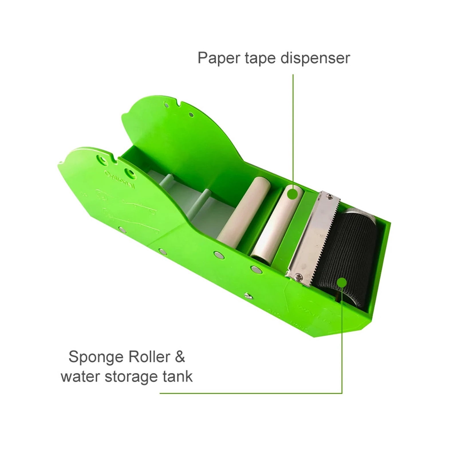 Express Sealing Device Manual Desktop Cutter, Home Shipping Tape Dispenser Portable Office Supplies, Brown Paper Water Activated ,High Efficiency