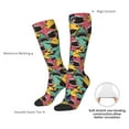 thumbnail image 5 of Picia Women Crew Soft Moisture-wicking Socks Angry Shark Pattern Pattern Design Cotton Socks, One Size fit All, 5 of 9