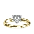 thumbnail image 1 of 1.00 Carat Excellent Heart Cut Real Diamond Latest Design Solitaire Engagement Ring for Ladies Solid 14K Yellow Gold Size 7.5, 1 of 6