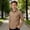 Coffee, variant on RTKFRFLM Boys' Long Sleeve Cotton Linen Shirt Classic Button Down Collared Top for Kids Breathable Lightweight Summer Blouse Casual Fashionable Gentleman's Ages 5-16 Years Solid