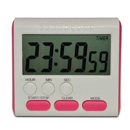 

5PCS Digital Time Magnetic Large LCD Digital Kitchen Timer Alarm Count Up&Down Clock 24 Hours