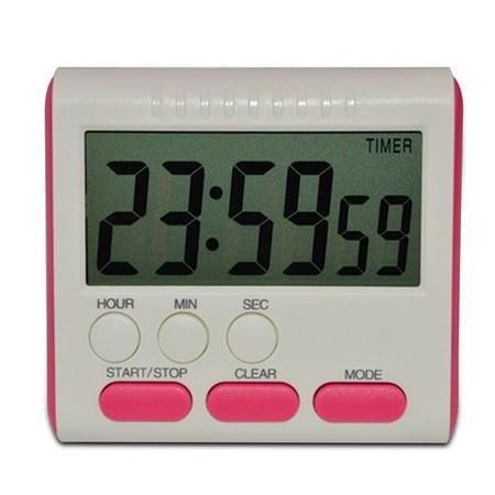 

5PCS Digital Time Magnetic Large LCD Digital Kitchen Timer Alarm Count Up&Down Clock 24 Hours