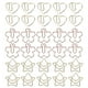 thumbnail image 2 of 30 piezas de clips de papel con forma de corazón de Sakura en forma de estrella para la clasificación de archivos de estudiantes de la escuela de oficina, 2 of 10