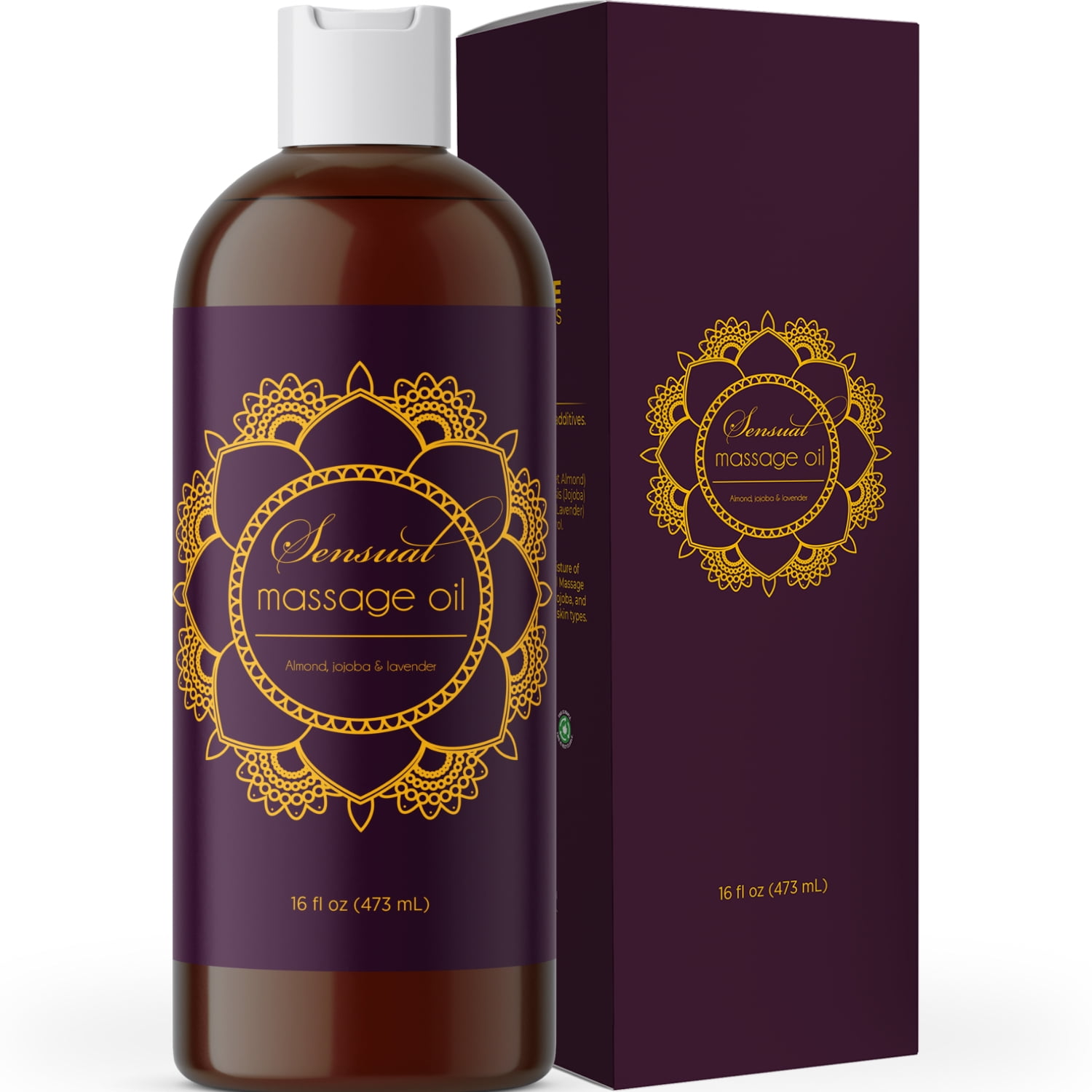Sensual Massage Oil With Pure Almond Oil And Relaxing Lavender Oil