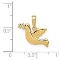 thumbnail image 4 of FJC Finejewelers 14k Yellow Gold Polished Bright Cut Dove Charm, 4 of 4