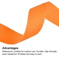thumbnail image 3 of Uxcell Polypropylene Webbing Strap 1" 10 Yards Light Orange Strapping Band, 3 of 5