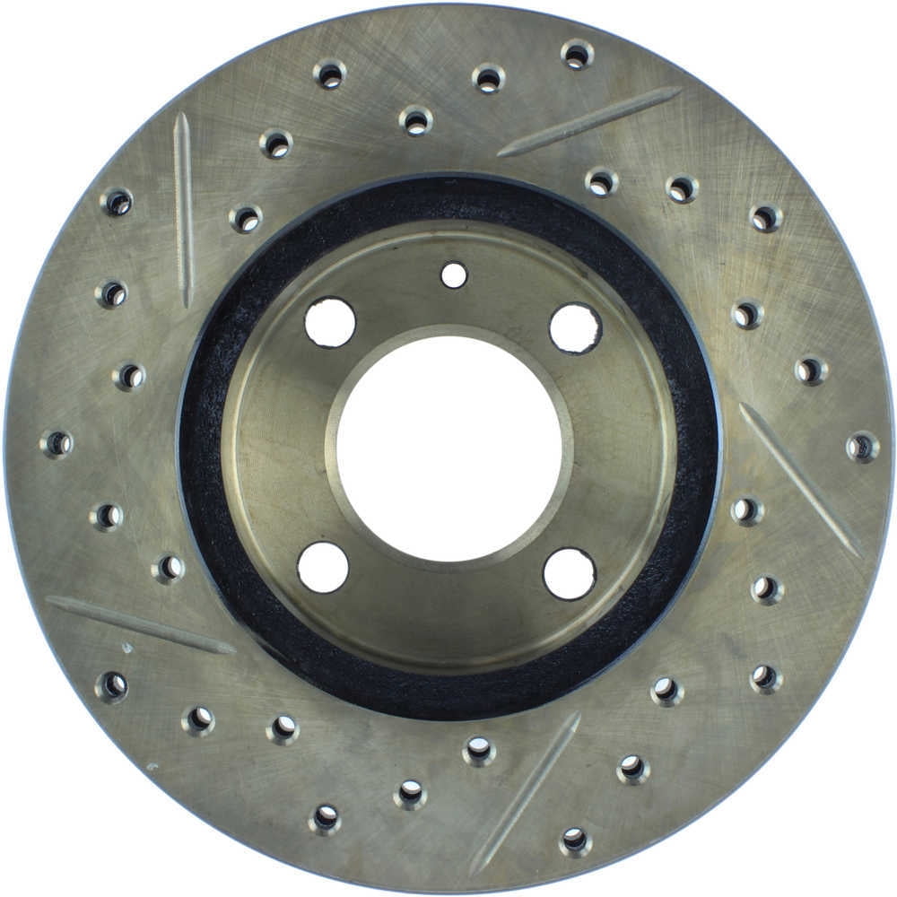 StopTech Slotted & Drilled Sport Brake Rotor Fits select: 2010-2011 AUDI A4, 2010-2011 AUDI A5