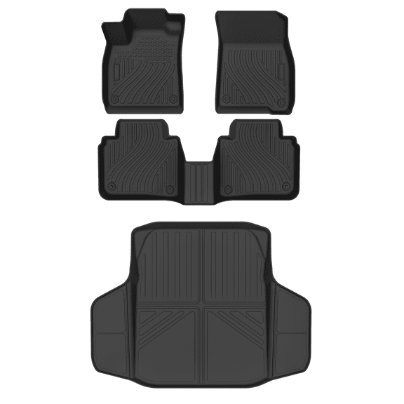 AUXKO All Weather Floor Mats Cargo Mat Fit for Honda Accord(Include Hybrid) 2023 2024 2025 TPE Rubber Liners All Season Guard Odorless Anti-Slip Floor Mats Cargo Liner