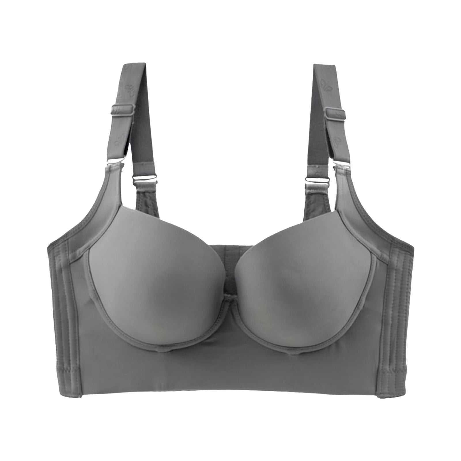Bra,C Cup Four-Breasted Design Without Steel Ring, Female Adjustable  Shoulder Strap Moisture Absorption and Breathability Hand Wash,A,38/85C