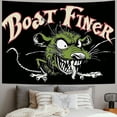 thumbnail image 2 of Orinice Rat Cartoon Fink Flag Funny Animal Motorcycle Racing Tapestry 3x5 Feet Polyester HD Printing for College Dorm Cave Room Wall Decration 60x50inch, 2 of 6